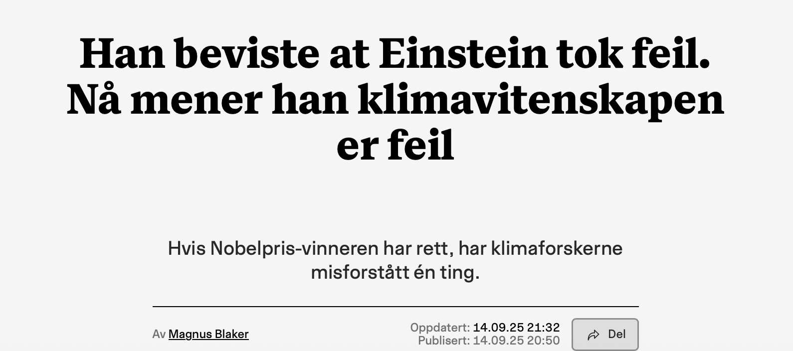 Nettavisen intervjuer Clauser