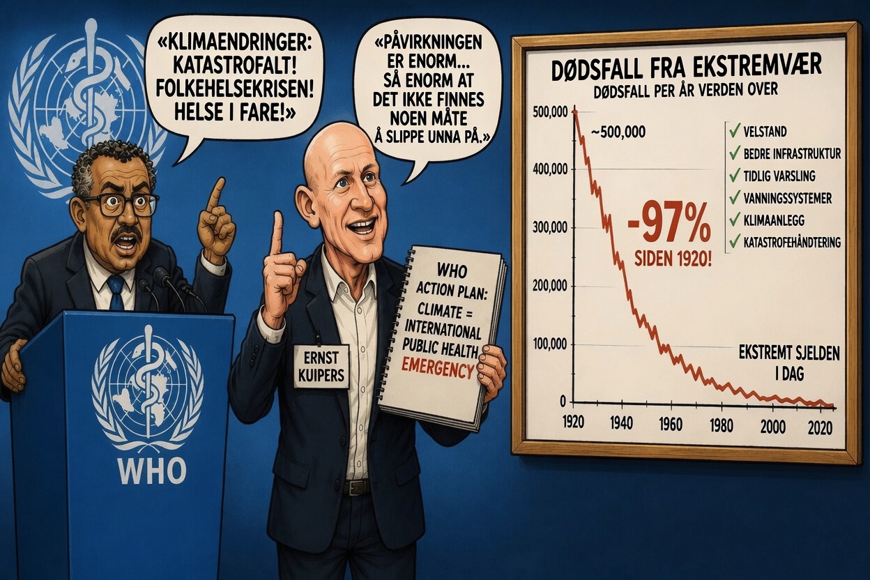 Skamløs klimapropaganda fra WHO og The Lancet